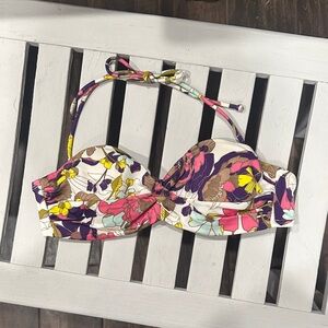 Victoria's Secret Multicolor Floral Bikini Top